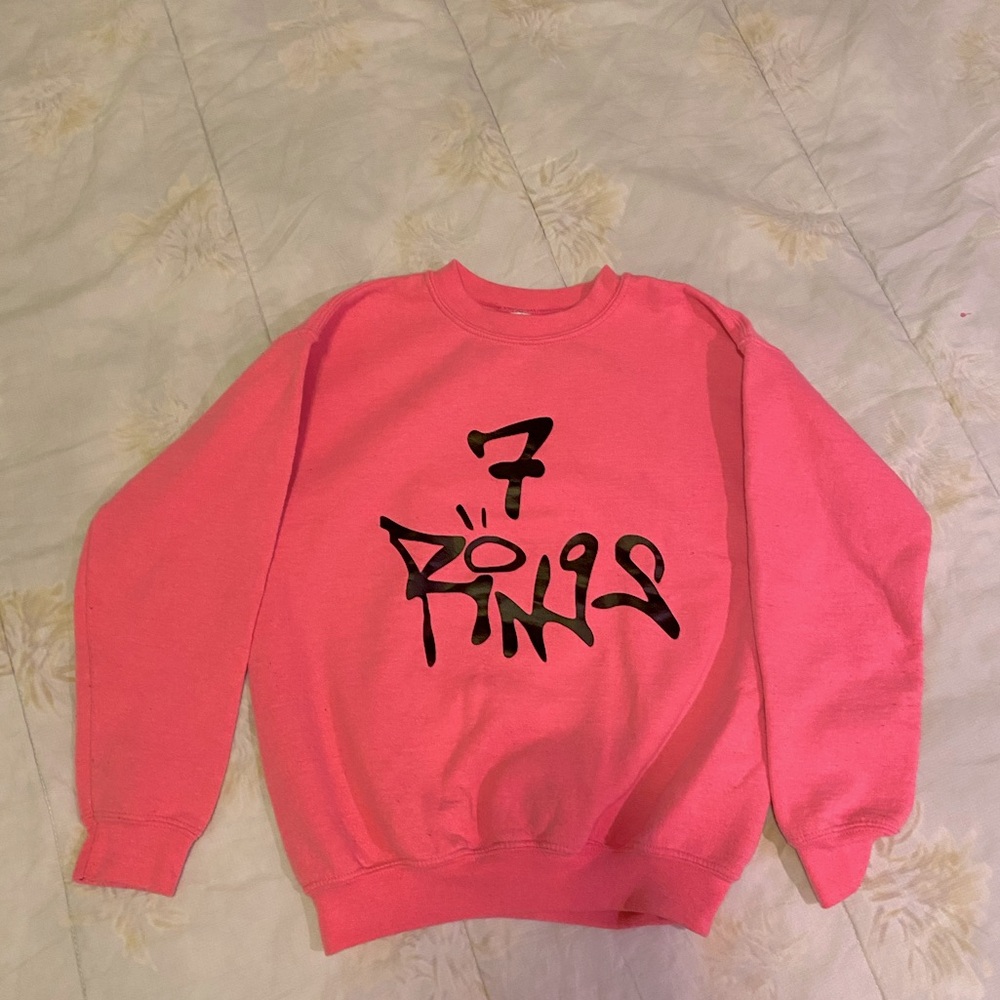 Kids Medium Ariana Grande 7 rings sweatshirt